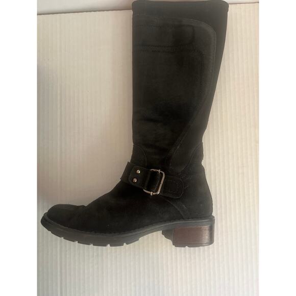 Aquatalia by Marvin K. Black Suede Weatherproof Tall Boots w/box Size 7.5 - Picture 15 of 15